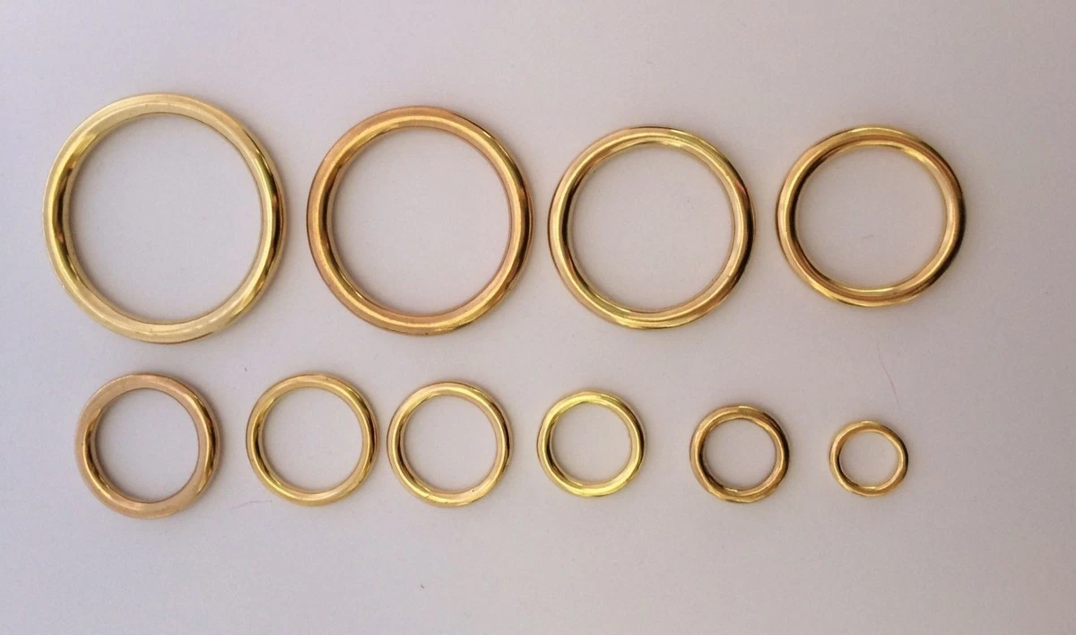 Solid shop brass rings