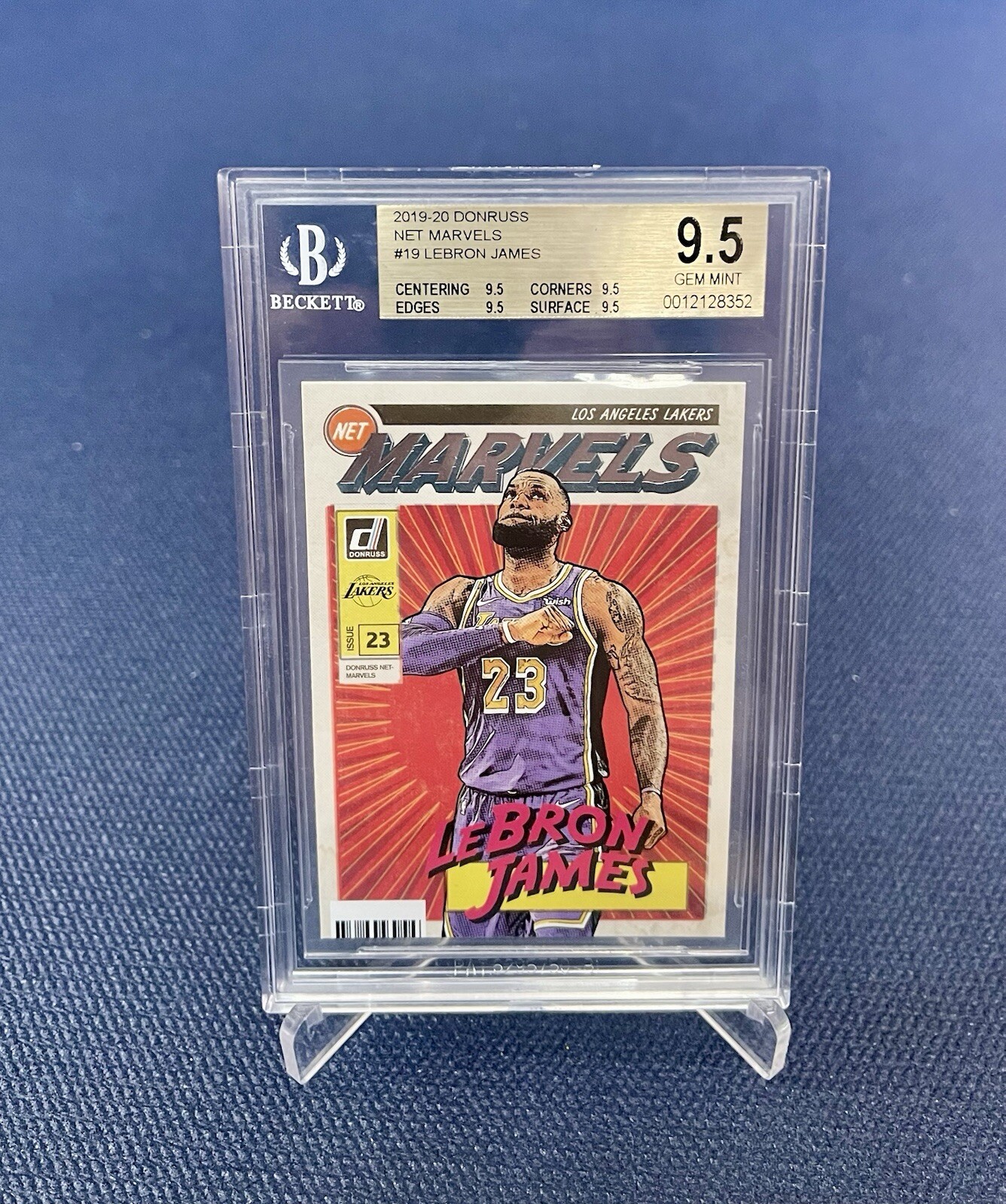 2019-20 Panini Donruss Net Marvels LeBRON JAMES #19 BGS 9.5 Quad Gem Mint