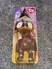 Britannia The Bear-1996 McDonalds Ty Beanie Baby with Rare Errors 1993, OakBrook