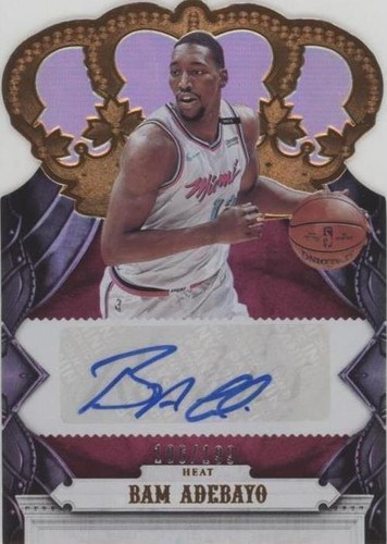 BAM ADEBAYO -- 2017-18 PANINI CROWN ROYALE #RJA-BAM ROOKIE JERSEY 