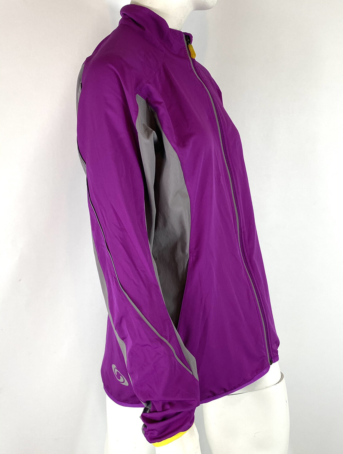 Salomon Donna Giacca a Vento Clima Cerniera Intera Leggera Riflettente Taglie M