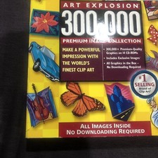 Sealed 2004 Nova - Art Explosion 300,000 Premium Image Collection Library 14 CD