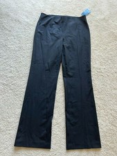 NWT NEW Ralph Lauren LAUREN black dress pants size 10 polyester blend zipper