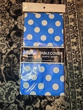 Table Cover 54" x 108" Tablecloth Rectangle Plastic Birthday Party Color Wedding