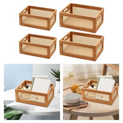 Holz-Aufbewahrungskorb, Schubladen-Aufbewahrungsbox, Desktop-Rahmen