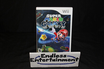 Super Mario Galaxy Nintendo Wii Complete CIB Authentic Tested Works Great! Nice!
