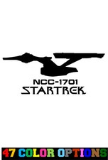 Vinyl Decal Truck Car Sticker Laptop - Star Trek NCC-1701 Enterprise Starship