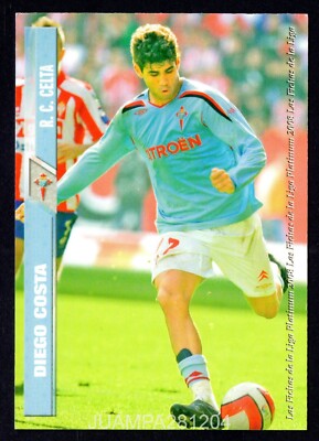DIEGO COSTA #776 RC CELTA VIGO 2007-08 CARD MUNDICROMO SPORT LIGA 07/08 ROOKIE  