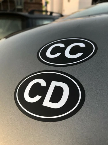 2x2 CD CC Car Sticker Corps Diplomatique Consulaire | Diplomatic License Plate