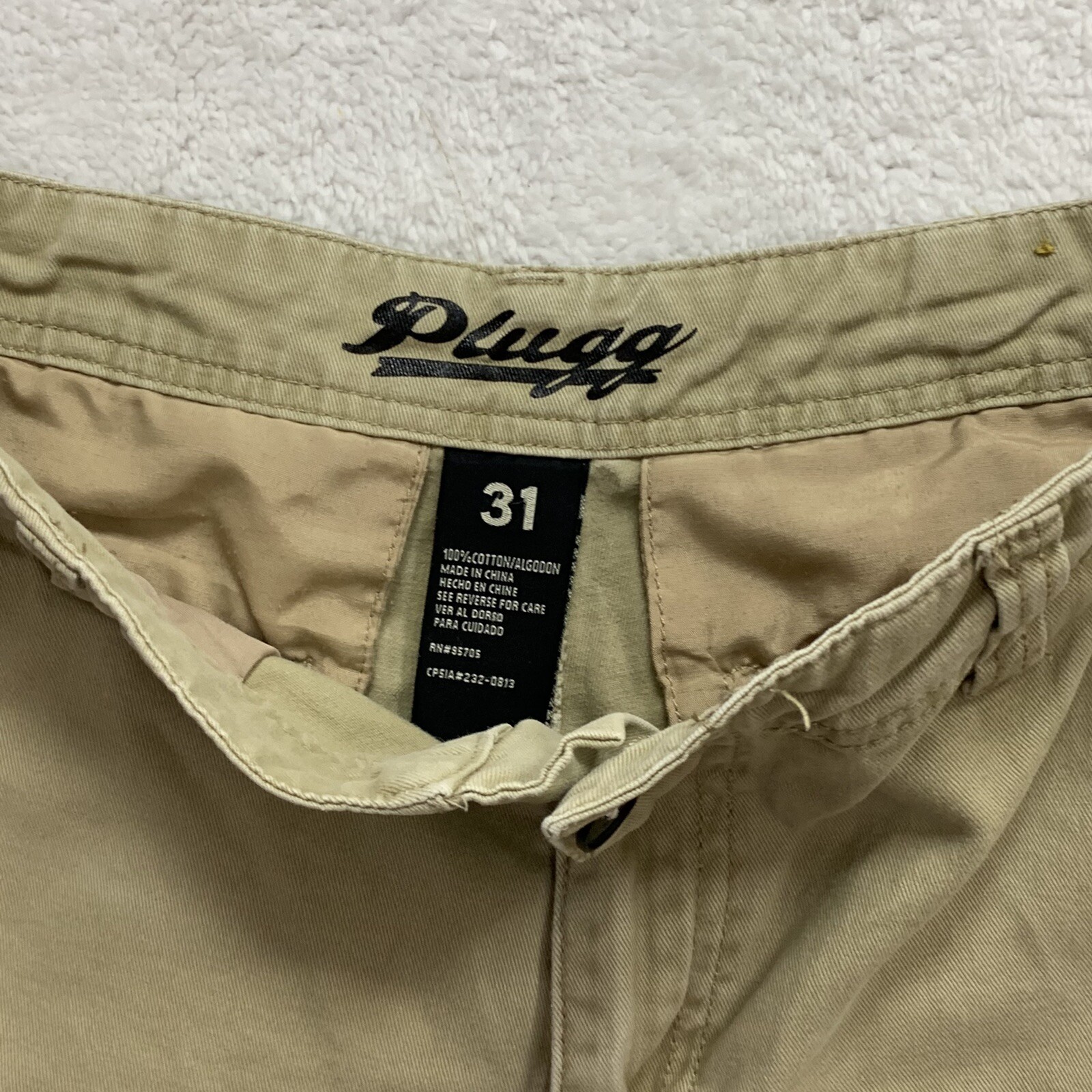 Plugg cargo shorts Mens 31 RN 95705 Cotton eBay