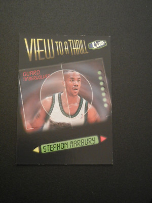 1997-98 Ultra View to a Thrill  #5 Stephon Marbury - Minnesota Timberwolves