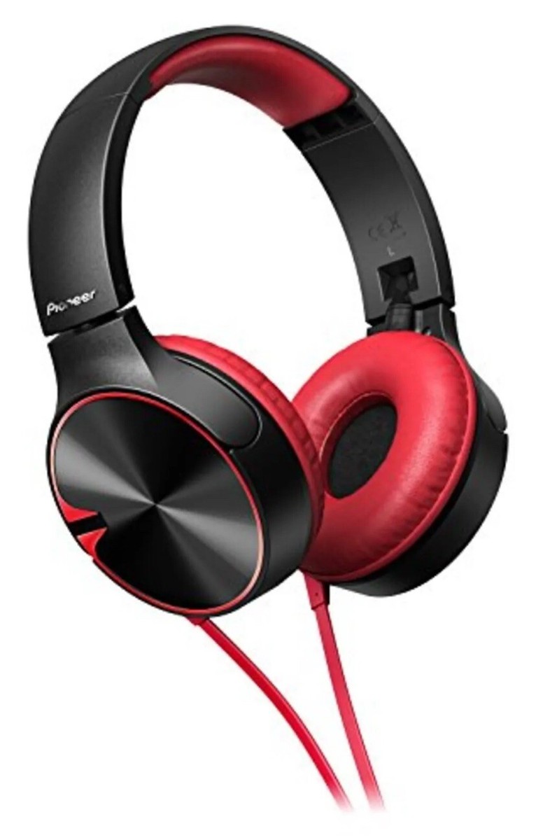 Pioneer SE-MJ722T-R BASS HEAD Closed Dynamic Folding Headphones