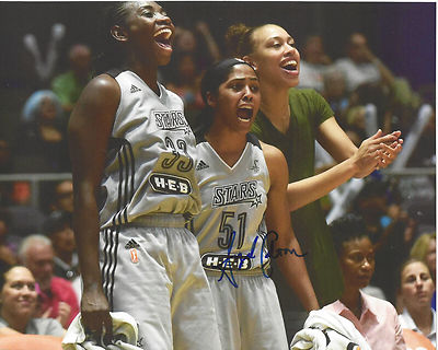 SYDNEY COLSON Signed 8 x 10 photo WNBA Basketball Stars TEXAS A&M