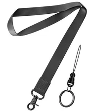 Long Key Lanyard for Women Men, Neck Keychain Lanyard Id Badges Phone Holder