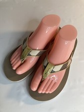 Burberry CHECK FLIP FLOP SANDALS SZ 41