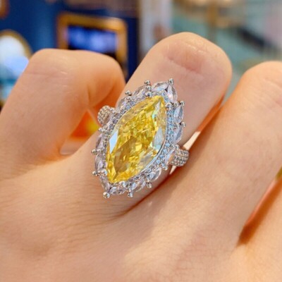oval citrine topaz ring