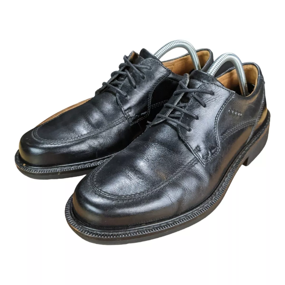 Ecco Seattle Apron Toe Tie 50334 Leather Black Men s 41