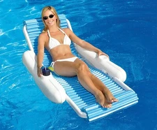Swimline 10030M EvaFloat Sunchaser Swimming Pool Floating Luxury Lounger Float