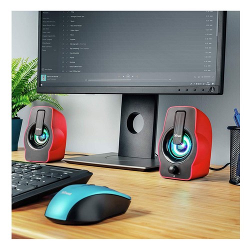 Trust Gemi 2.0 PC-Lautsprecher Set Doppelset 6 Watt RMS, USB, LED-Beleuchtung - Bild 5 von 5
