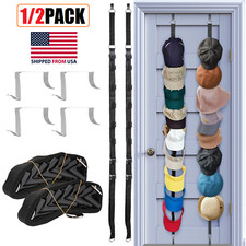 1/2x Baseball Cap Hat Closet Rack Wall Door Hanger Holder Storage Organizer