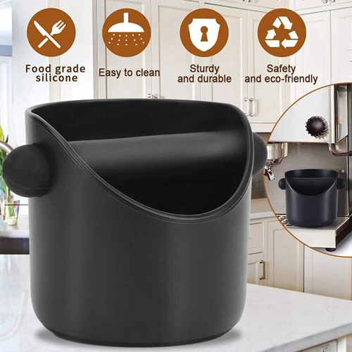 Coffee Bin Knock Box Barista Espresso Dump Bin For Coffee Grounds with Knock Bar - Picture 4 of 16