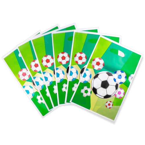 Football Themed Gift Bag Party Favor Bags Soccer Treat Baby Child - Picture 6 of 10