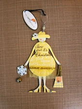 Sunset Vista Designs Snowgirl Snow Glad It's Christmas Ornament