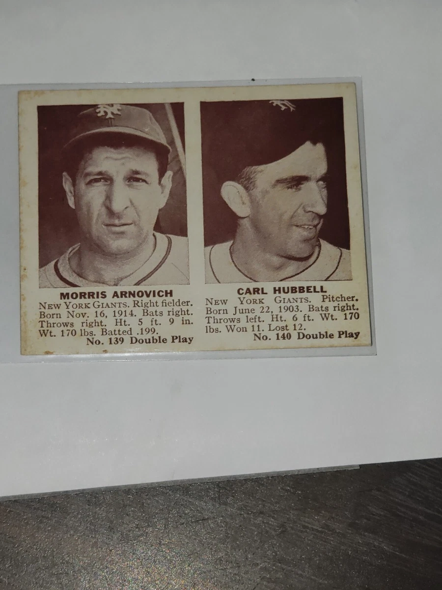 Carl Hubbell Trading Cards for sale | eBay