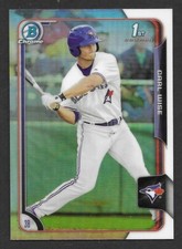 2015 Bowman Chrome Draft Refractors #139 Carl Wise Toronto Blue Jays