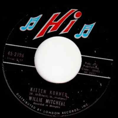 Willie Mitchell Young People / Kitten Korner Vinyl Single 7inch Hi records