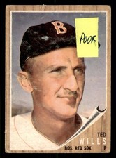 You Pick 1962 Topps Baseball #438-581 Ex Unless otherwise noted See Scans Box 2A