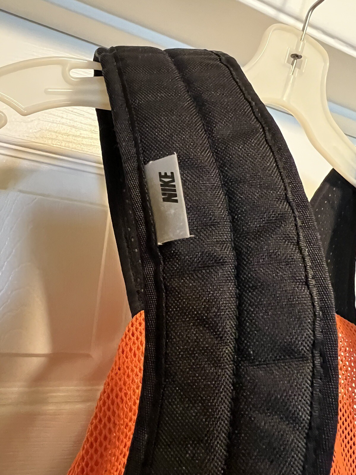 Nike Mesh Orange/Gray Backpack Bag RN 56323 eBay