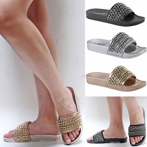 chain flat sandals