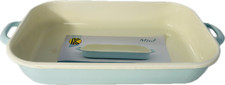 Krüger Vierkantpfanne mint Auflaufform hoher Rand Emaille  26 x 16 x 6 cm