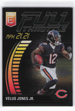 2023 Donruss Elite Velus Jones Jr Full Throttle Green Bears #FT-VJ