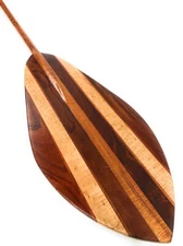 XXL Koa Canoe Outrigger Paddle 108 in with Inlays Steersman | #koa6222