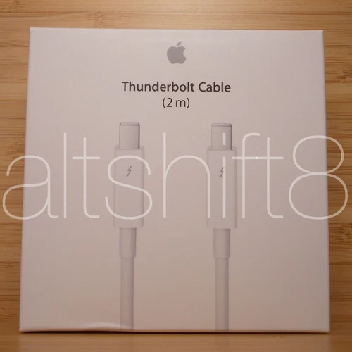  APPLE THUNDERBOLT 2 CABLE 2M 2 M WHITE MD861ZM/A MD861 A1410 CAVO ORIGINALE