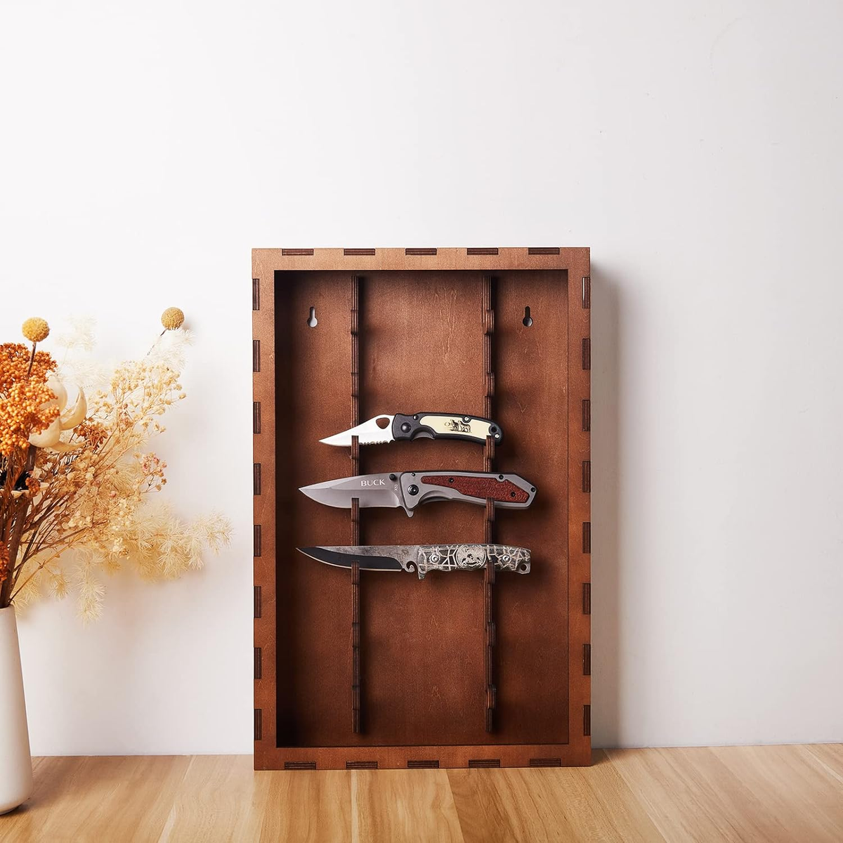 Rustic Pocket Knife Display Case Knife Stand for Collections Box Wall  Cabinet US | eBay, image size:1200x1200