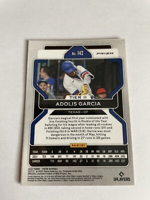 2022 Panini Prizm Baseball Adolis Garcia Red Prizm #142 Tier 2 | eBay