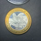 SILVER .999 Core lot Round Coin O12 Limited Edition Ten Dollar Gaming Token 37g