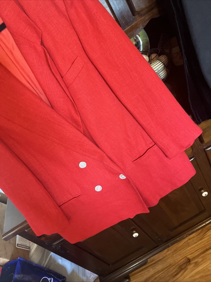 Blazer rojo oversize vintage años 80  Foto 3 de 4