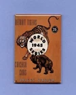 WORLD SERIES PROGRAM *2X3 FRIDGE MAGNET* TIGERS CUBS 1945 DETROIT CHICAGO BRIGGS