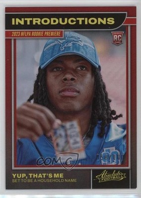 2023 Panini Absolute Introductions Red Spectrum /100 Jahmyr Gibbs Rookie RC 13kh