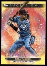 2024 Topps Inception #77 Trea Turner Yellow #/199