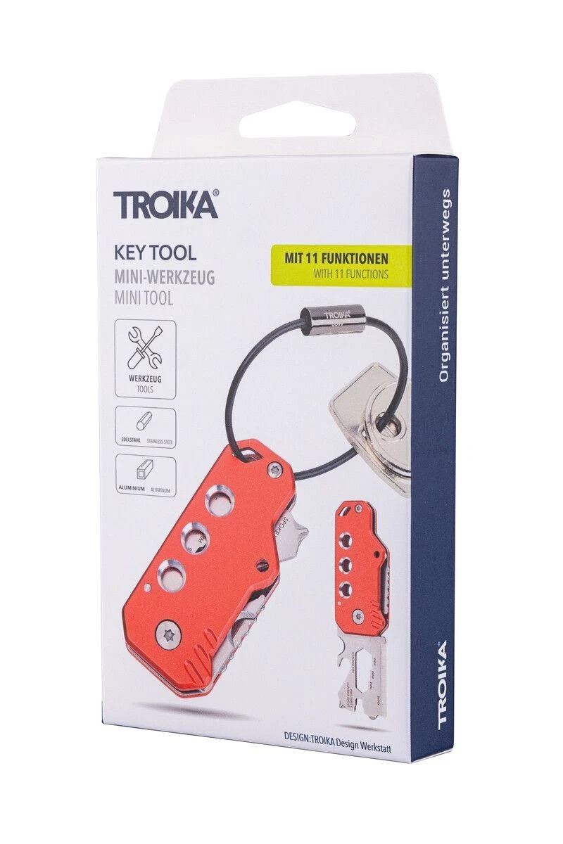 TROIKA HEADPHONE - KR17-07/GM - Portachiavi - Cuffia - Metallo pressofuso/silicone - Trend: musica - ascolto - grigio canna - l'originale