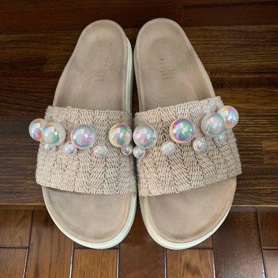 Marni Women 7.5US Inuikii Pearl Sandals Luxury Designer Limited Edition Rare Mod