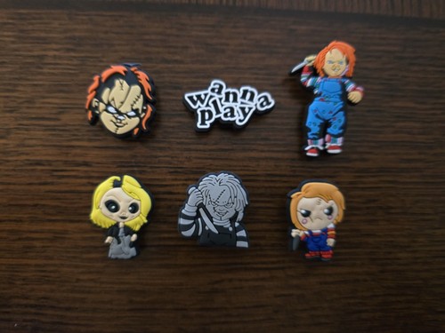 Lot of 6 Chucky Shoe Charms