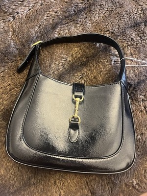 Gucci Jackie 1961 Kleine Leder-Schultertasche Damen - Schwarz