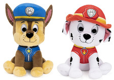 Paw Patrol Plush Bundle of 2, 9 inch Chase and Marshall