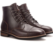 New PARTY Mens Dress Boots Casual Lace-up Chukka Leather Sizes 10, 11, 12, 13